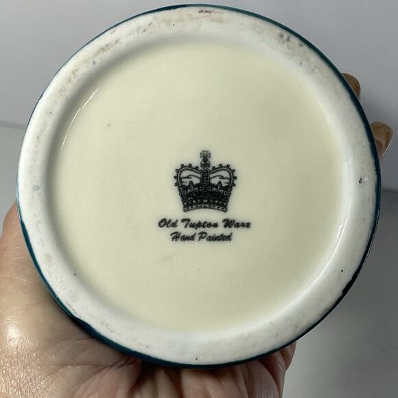 Old Tupton Ware Tube Lined Hand Painted Ceramic Vase ANGEL SUN 10.5” Tall - Picture 9 of 12